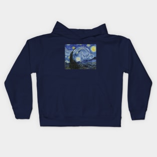 Art Meets Math, Van Gogh Meets Fibonacci Kids Hoodie